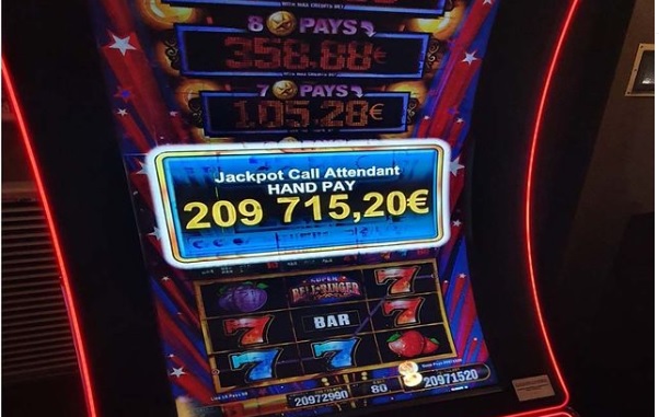 200 thousand dollars won at the slot with a bet of only 80 cents
